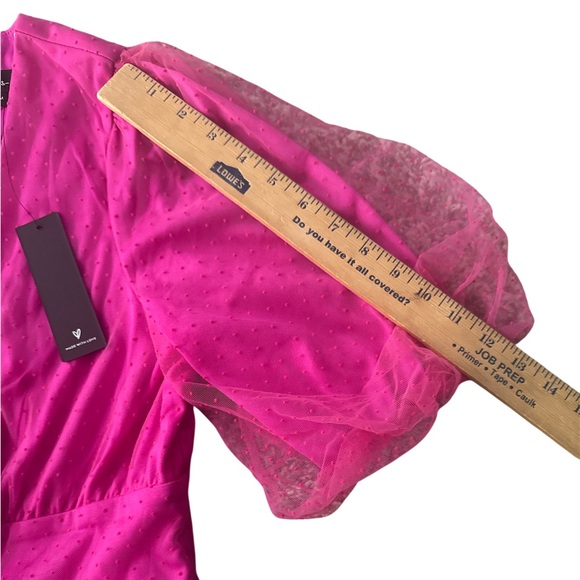 Lulu's Hot Pink Layered Dress - Picture 8 of 10